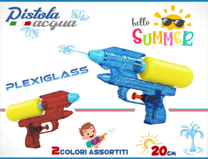 PISTOLA AD ACQUA 20cm In Box (x cm) 2ass…x48